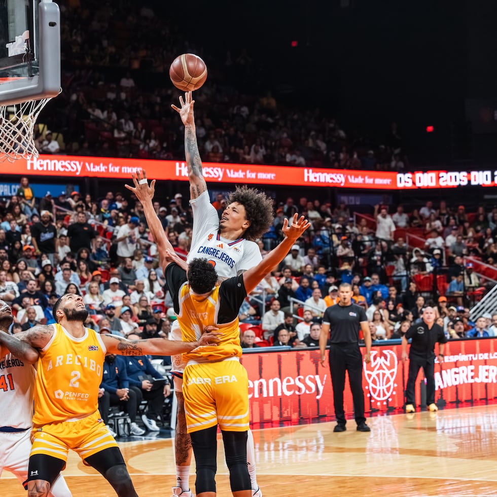 D.J. Wilson, nuevo importado de los Cangrejeros de Santurce, debutó con nueve puntos y nueve rebotes ante Arecibo, el pasado jueves.