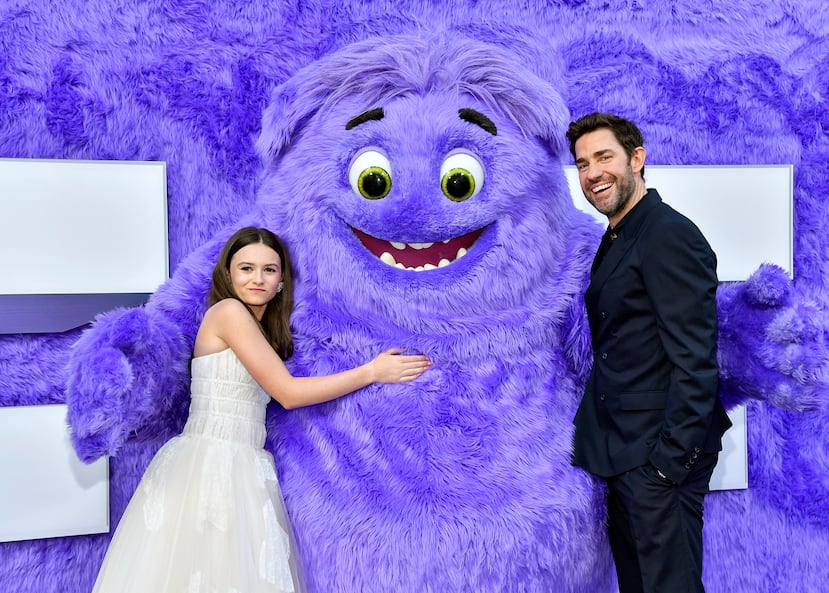 Cailey Fleming (izquierda) y John Krasinski (derecha) en la premiere de “IF”, llevada a cabo en Nueva York el 13 de mayo de 2024.