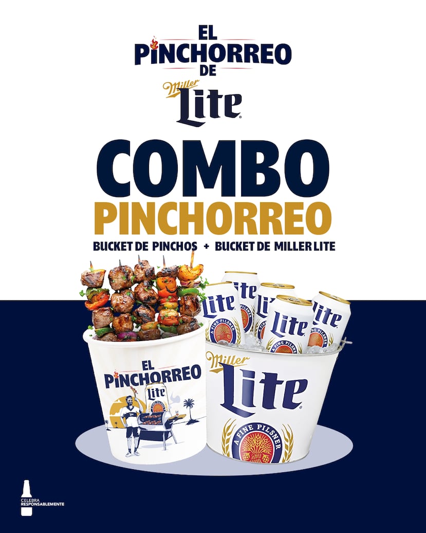 El Combo Pinchorreo incluye un "bucket" de pinchos y otro de Miller Lite.