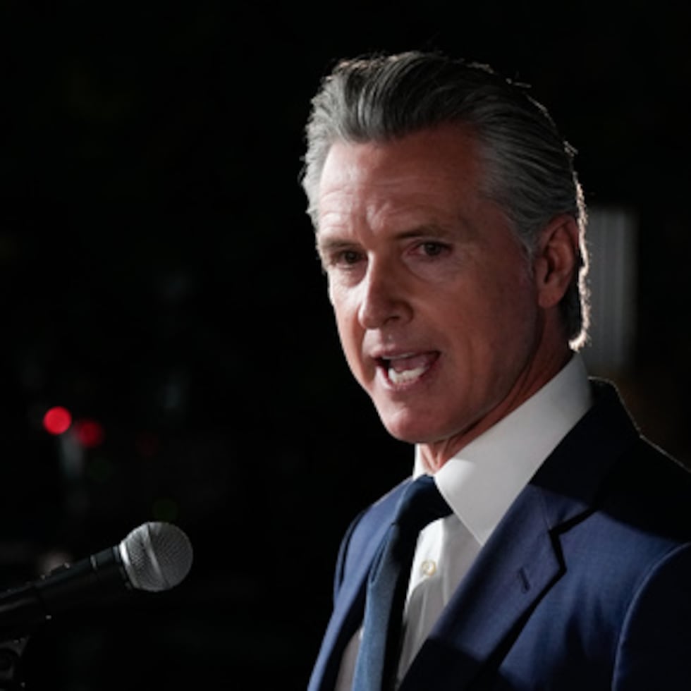 Gavin Newsom habla tras elecciones en California.