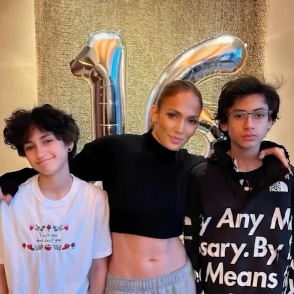 Hijos de Jennifer López, Emme y Max Muñiz a sus 16 años. Esta semana cumplieron los 18.