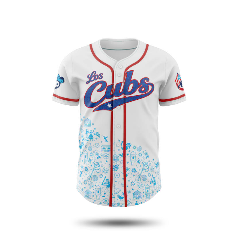 Camiseta de los Cubs de Chicago diseñada por Jonathan Ortiz.