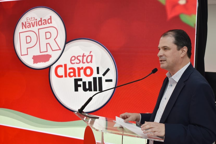 Enrique Ortiz de Montellano, presidente de Claro, presentó la nueva campaña navideña de la compañía.