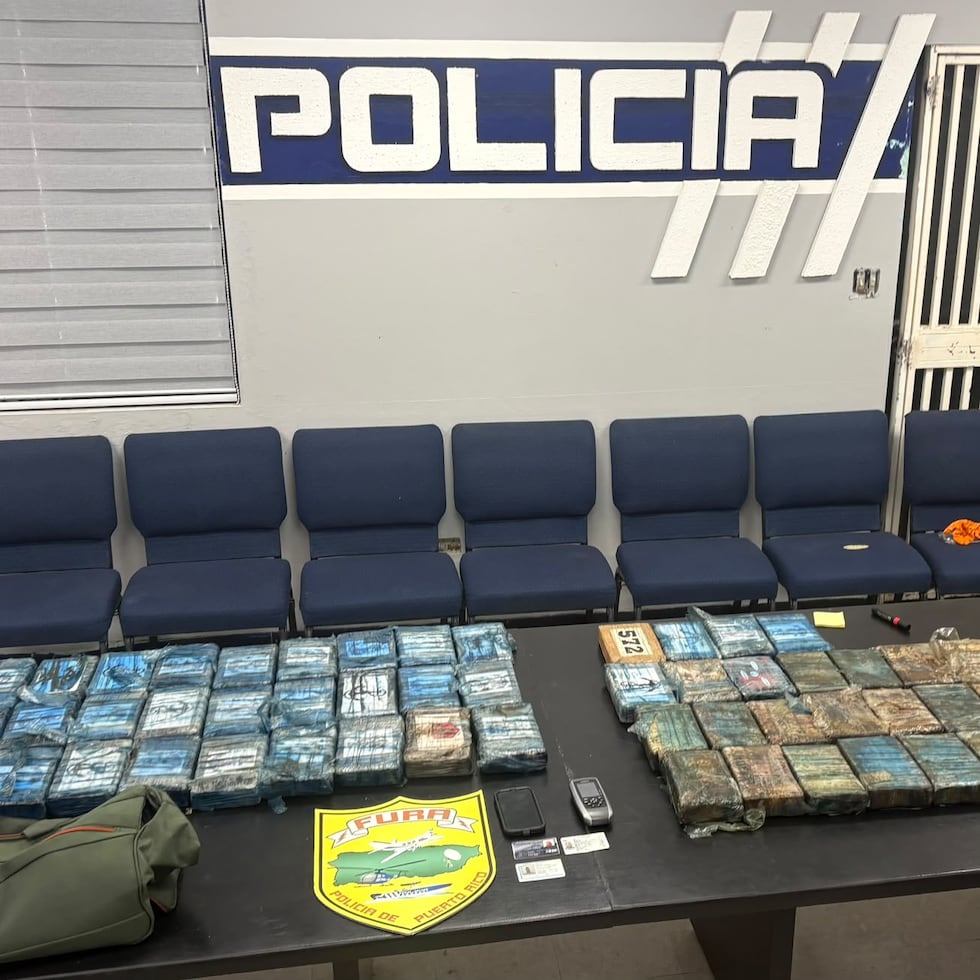 Imagen del material incautado durante la persecución.
