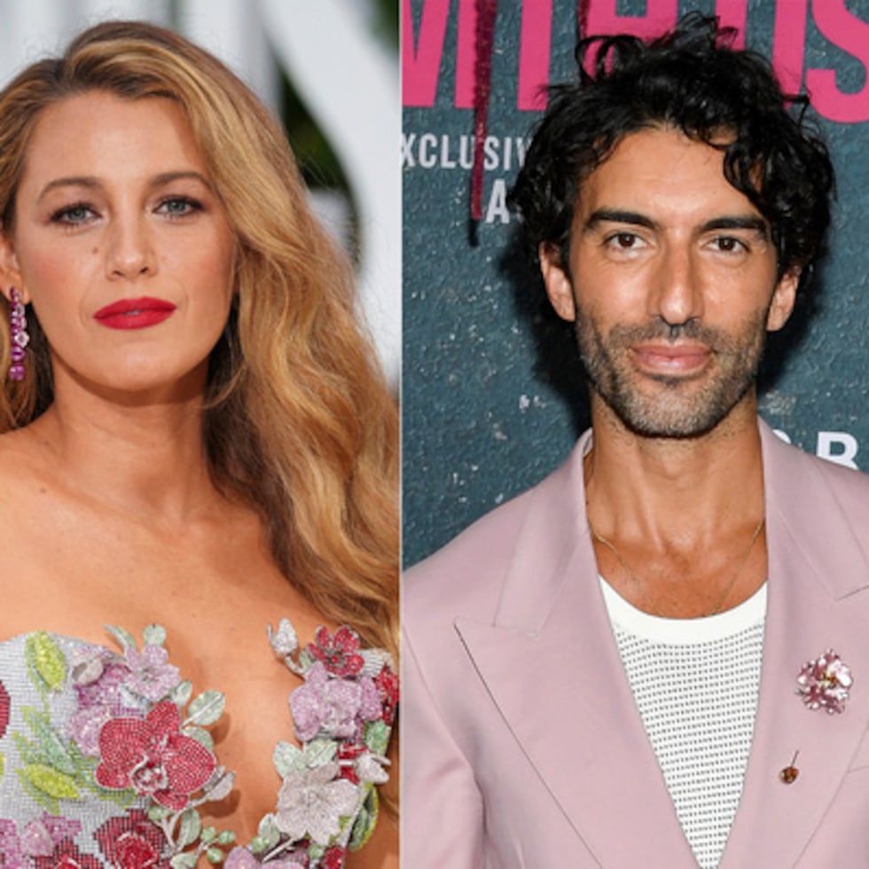Esta combinación de imágenes muestra a Blake Lively en la proyección de la película «It Ends With Us» celebrada en Londres el 8 de agosto de 2024, a la izquierda, y a Justin Baldoni en el estreno mundial de la película en Nueva York el 6 de agosto de 2024. (Foto de archivo de AP)