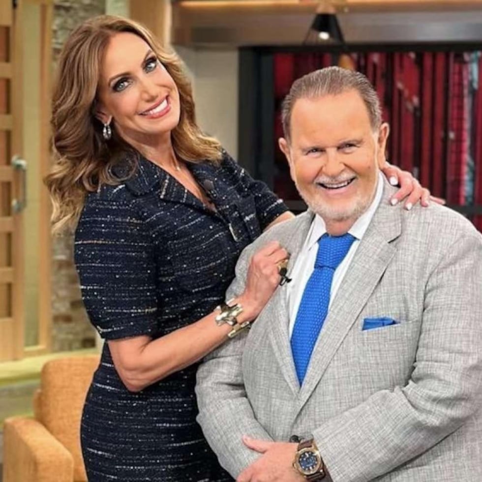 Lili Estefan y Raúl de Molina en "El Gordo y la Flaca".