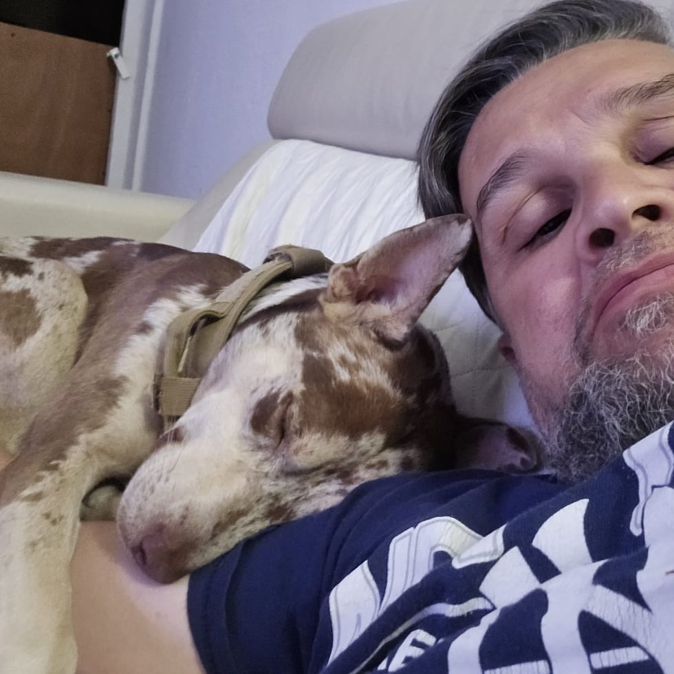 El secretario del DRNA, Waldemar Quiles Pérez, junto a Pistacho.