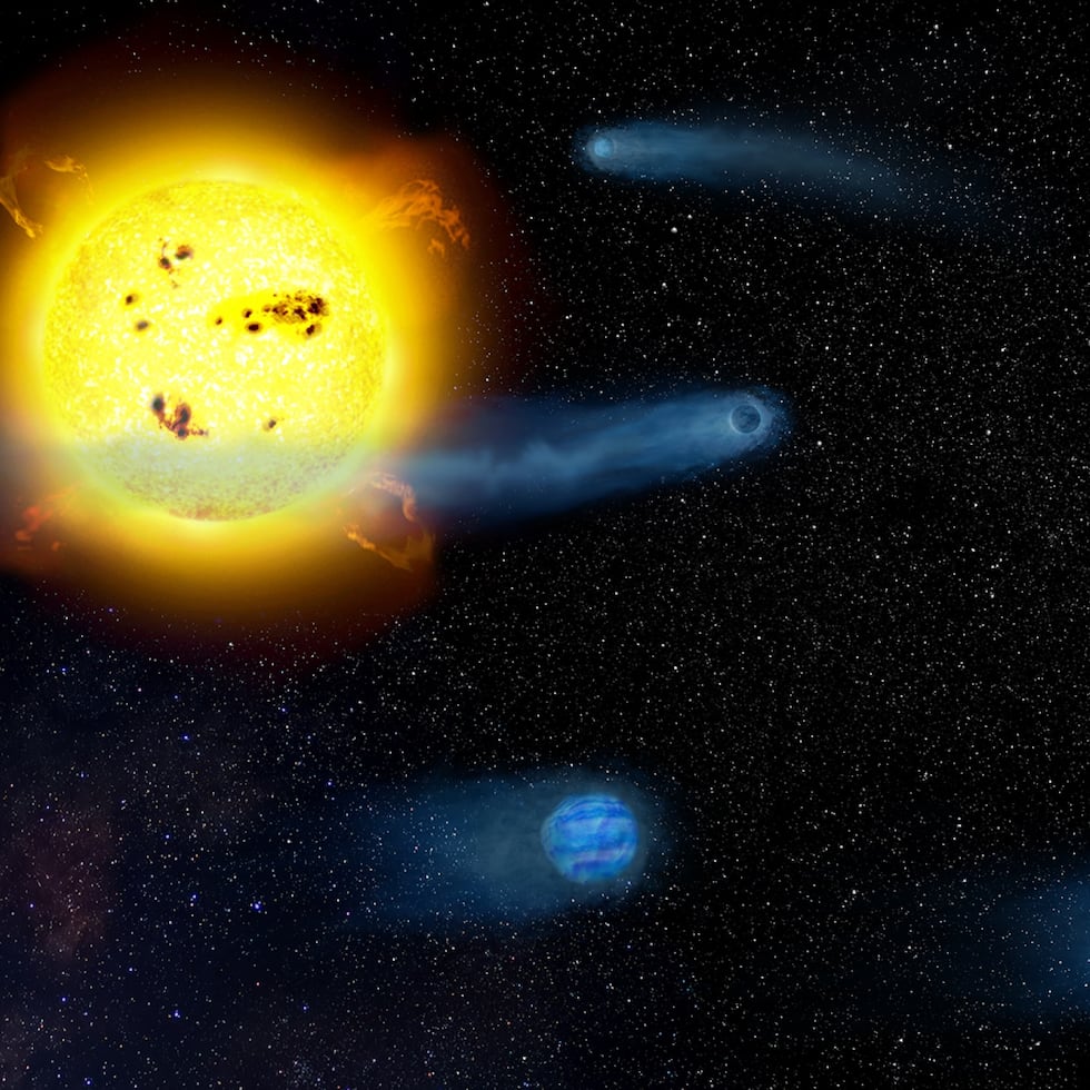 Ilustración artística del sistema V1298 Tau / Astrobiology Center, NINS.