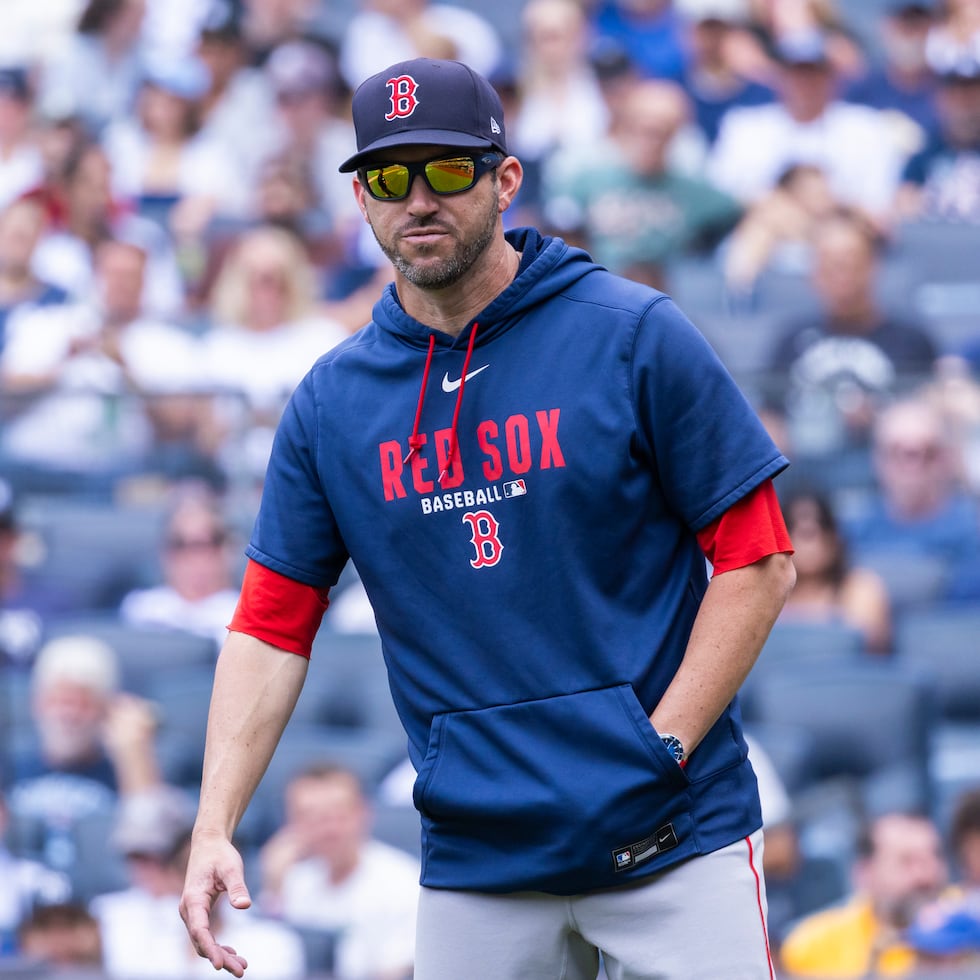 Chad Tracy, mánager de los Red Sox de Boston, durant un juego contra los Yankees de Nueva York, el domingo 30 de agosto de 2026, en Nueva York. (AP Foto/Corey Sipkin)