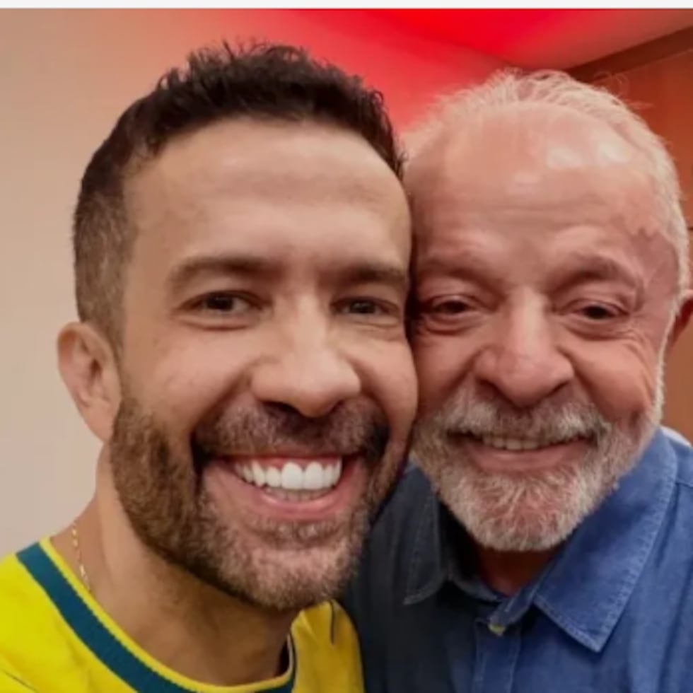 André Janones y Luiz Inácio Lula da Silva.