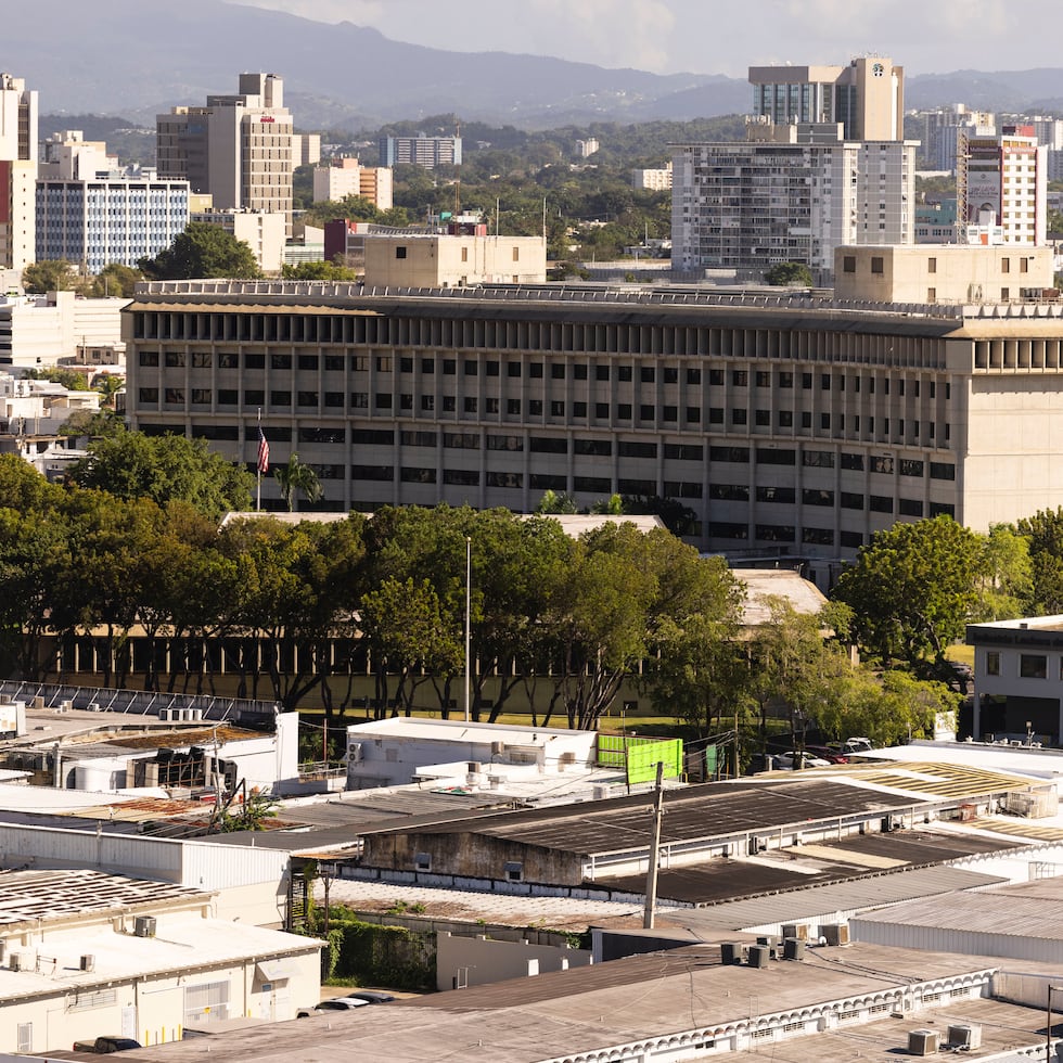 El edificio del gobierno federal en Hato Rey, donde está el Tribunal de Distrito.