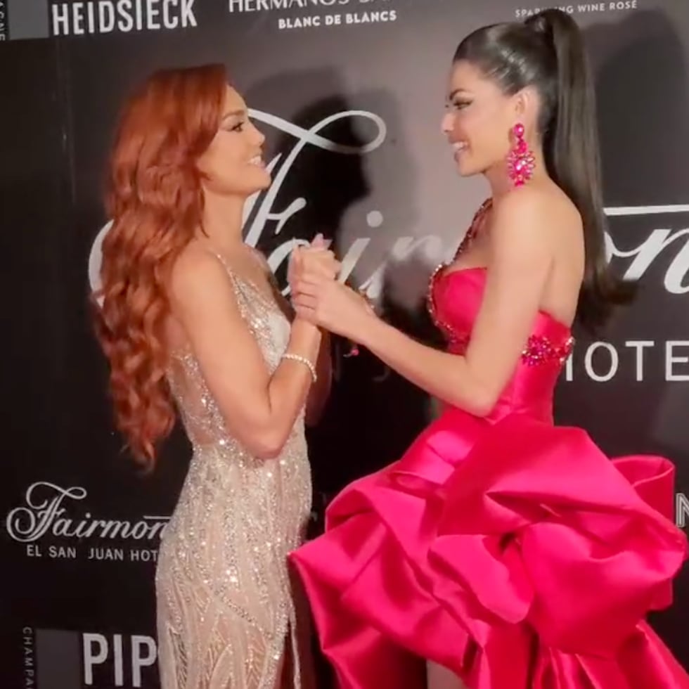 Zuleyka Rivera y Jennifer Barreto intercambiaron palabras durante la alfombra roja de la celebración.