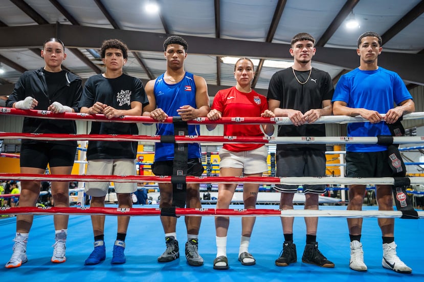 De izquierda a derecha: Victoria Vélez, Joshua IV Lorenzo Torres, Eliezer Brito, Angelyris López Méndez, Juliam Ortiz y Dylan Feliciano.