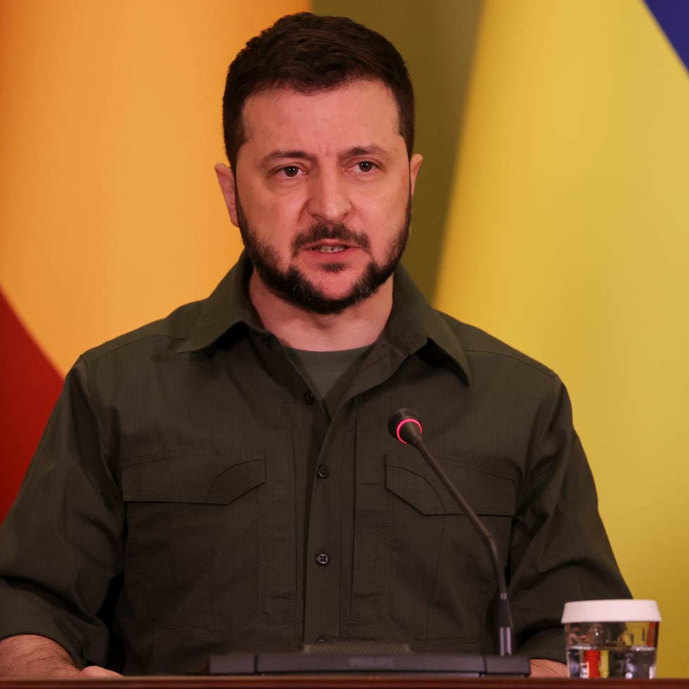 El presidente de Ucrania, Volodymyr Zelensky.
