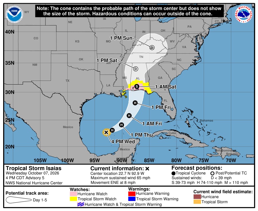 Florida se prepara para el impacto de la tormenta Isaías como huracán de categoría 3
