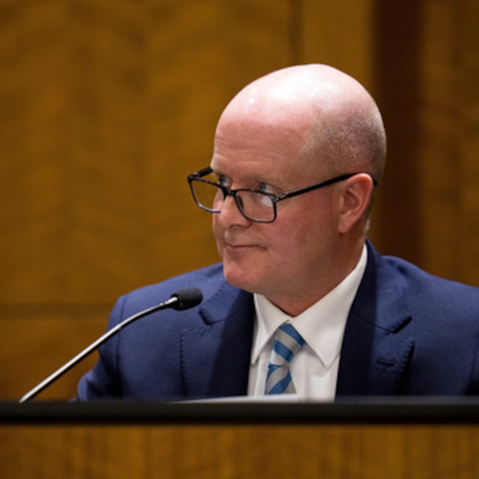 El fiscal adjunto del condado de Utah, Chad Grunander.