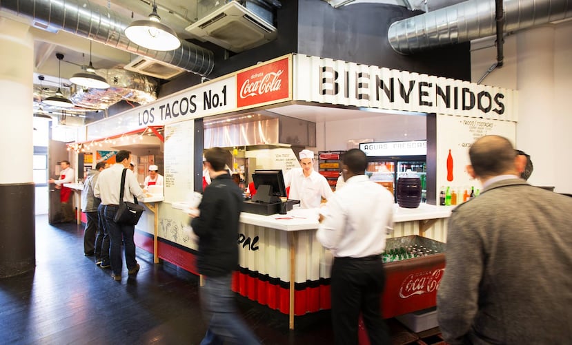 Los Tacos No. 1 en Times Square, Nueva York.