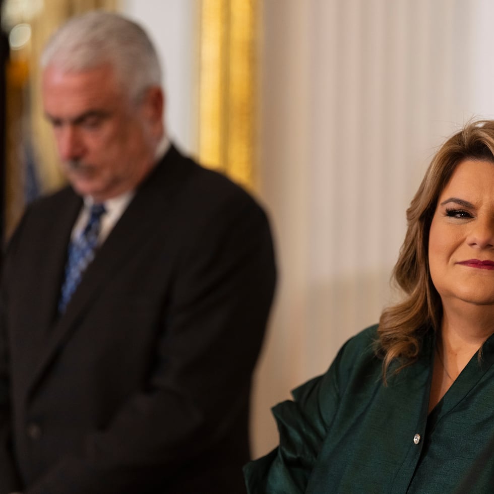 Sobre estas líneas, Thomas Rivera Schatz y Jenniffer González.