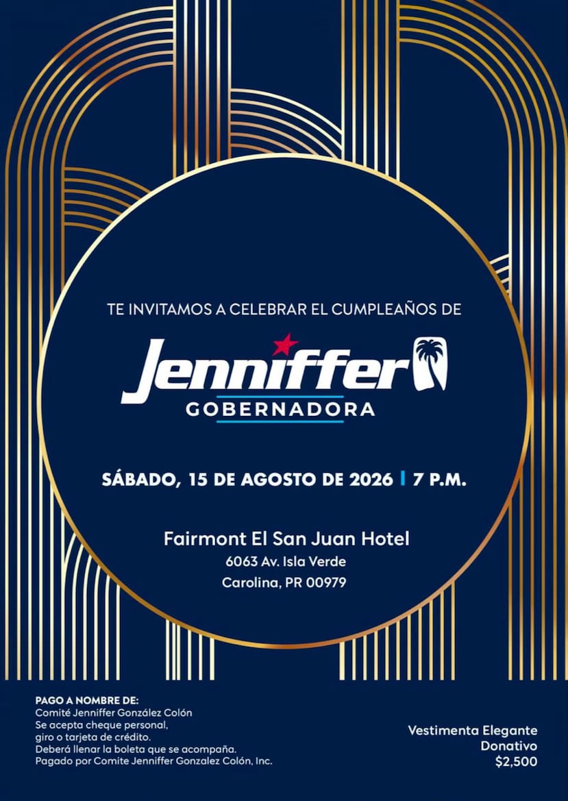 Cena VIP a un costo de $2,500 la entrada por persona en el hotel para celebrar los 50 años de González Colón.