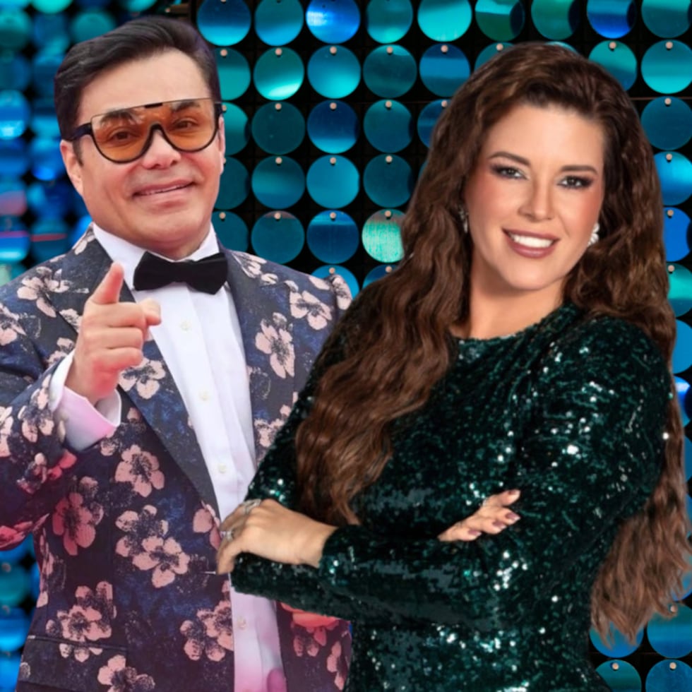 Oscar Petit y Alicia Machado.