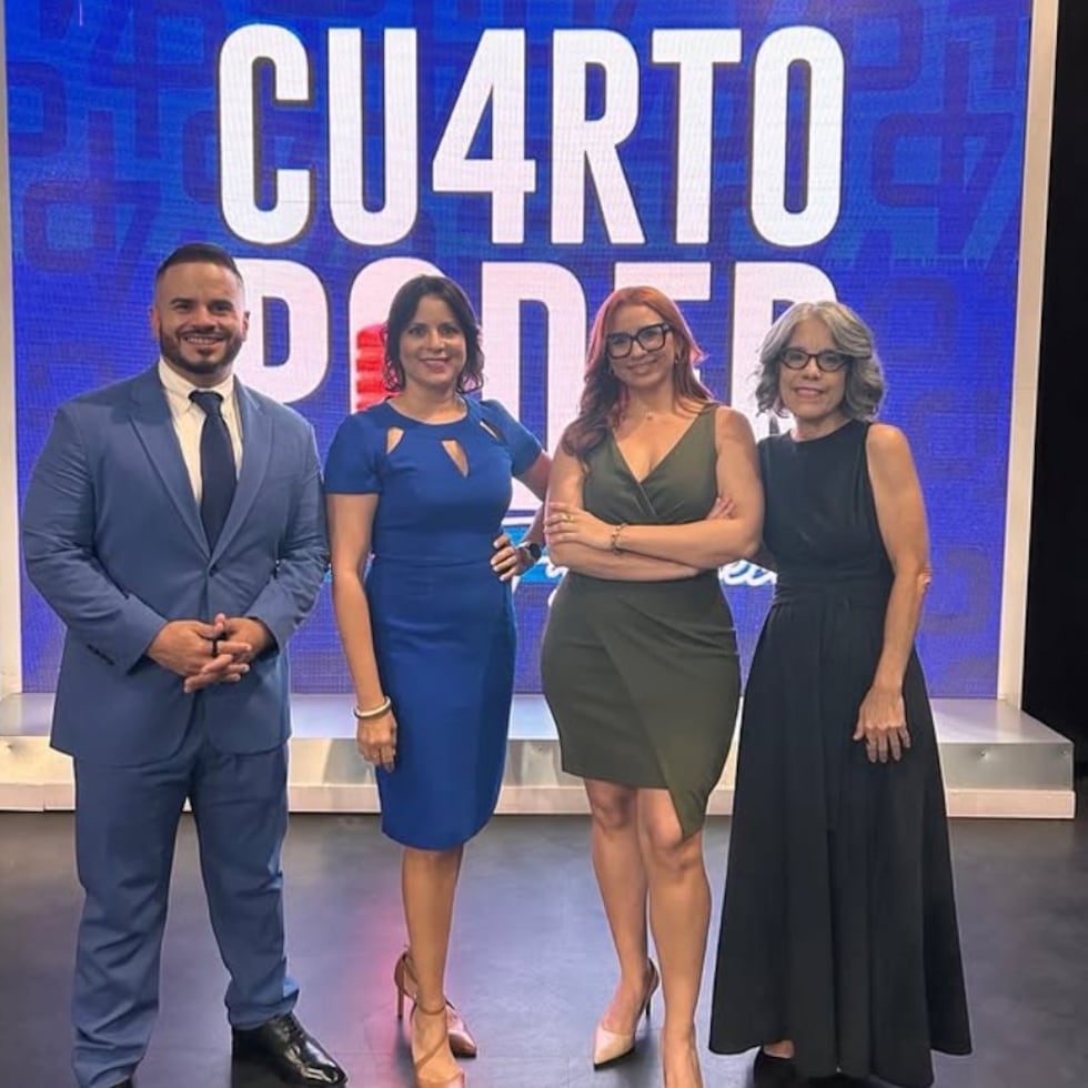 Jay Fonseca, Liz Arelis Cruz Maisonave, Bárbara Figueroa y Cynthia López Cabán de "Cuarto poder".