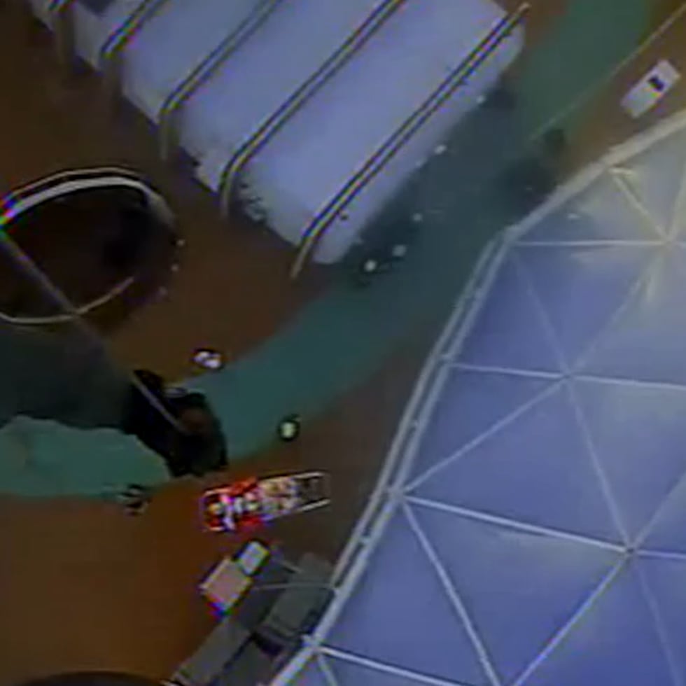 El momento en que la Guardia Costera traslada al pasajero que estaba a bordo del crucero.