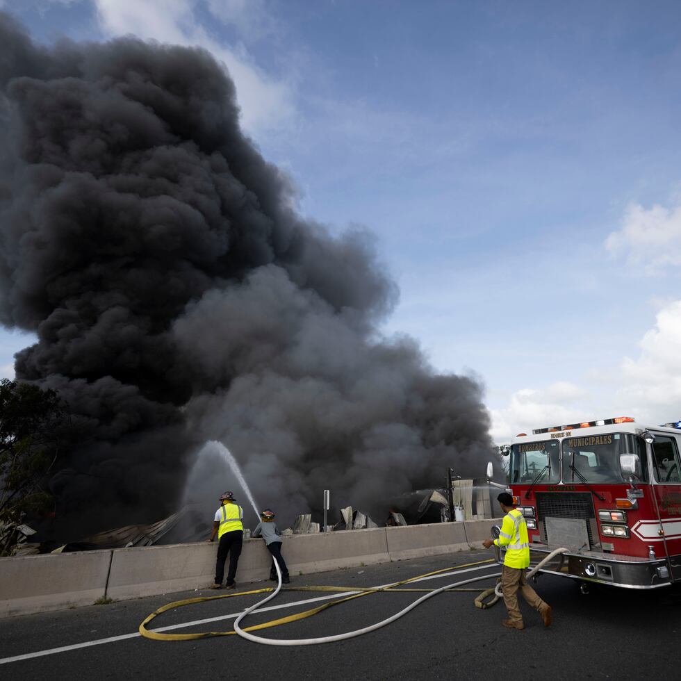 Así luce el siniestro.