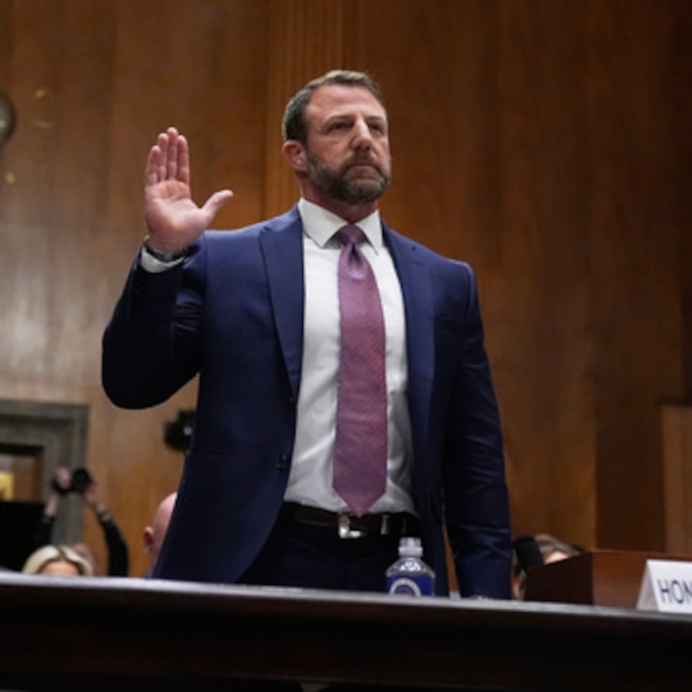 Markwayne Mullin was confirmed Monday night as Homeland Security secretary on a 54-45 vote.