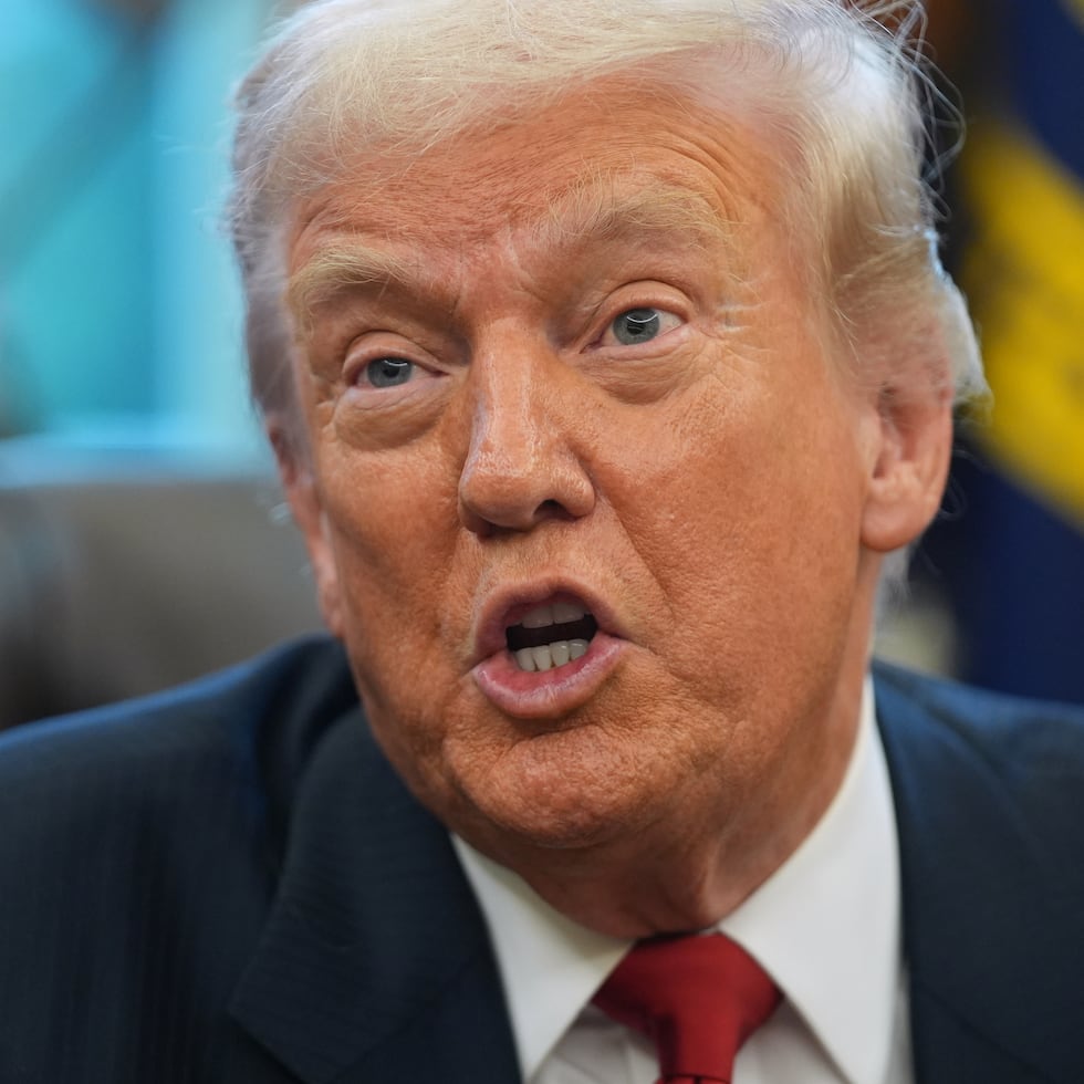 El presidente de Estados Unidos, Donald Trump, habla tras una reunión con el alcalde electo de la Ciudad de Nueva York, Zohran Mamdani, en la Oficina Oval, en la Casa Blanca, Washington.