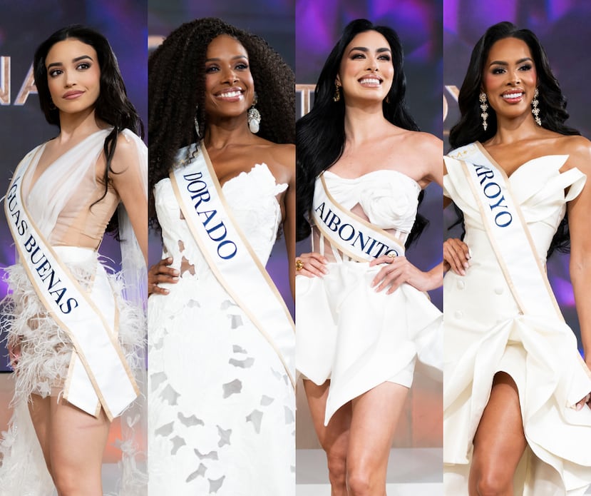 Miss Aguas Buenas, Miss Dorado, Miss Aibonito y Miss Arroyo.