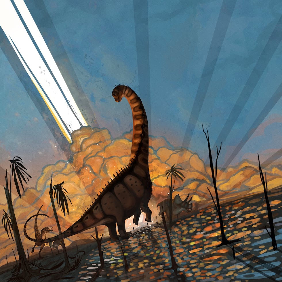 La evidencia más reciente proviene del análisis de una parte de la Formación Kirtland en el norte de Nuevo México, conocida desde hace unos 100 años por contener varios fósiles de dinosaurios interesantes.