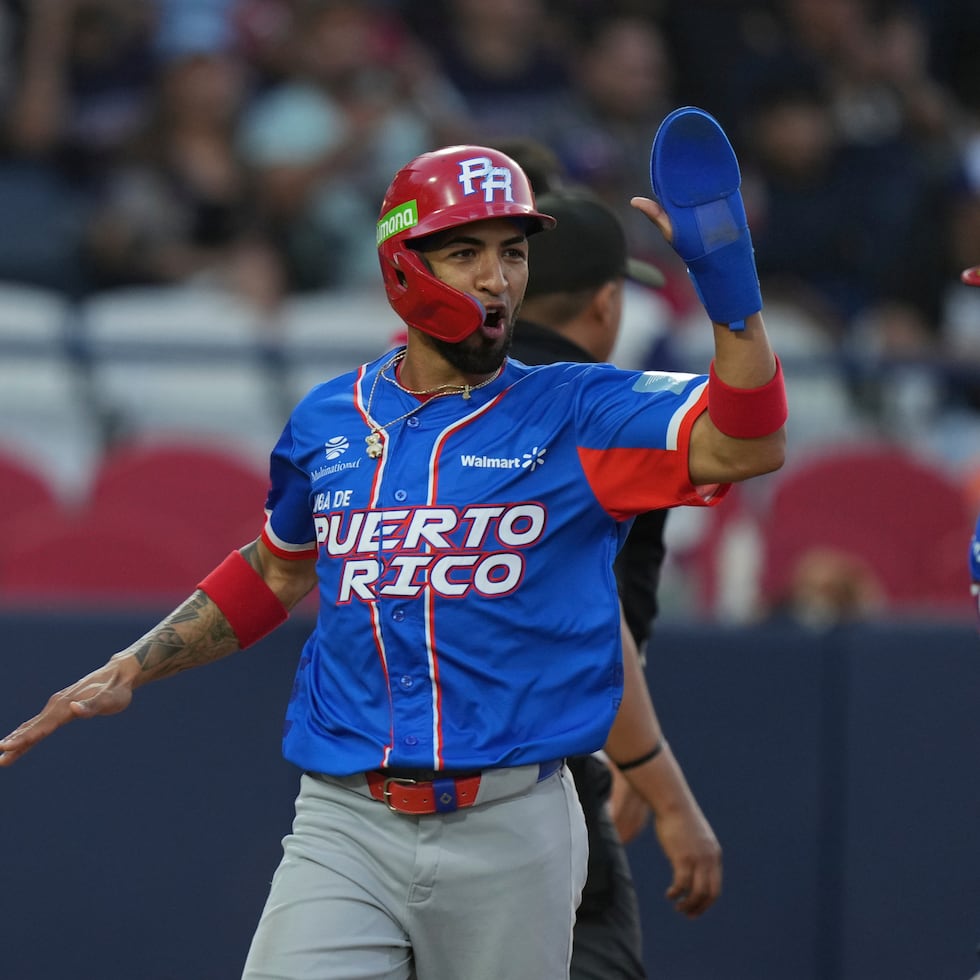 Puerto Rico fue una de las tres selecciones que indicó que no realizará el viaje a Venezuela. En la imagen, Eddie Rosario.