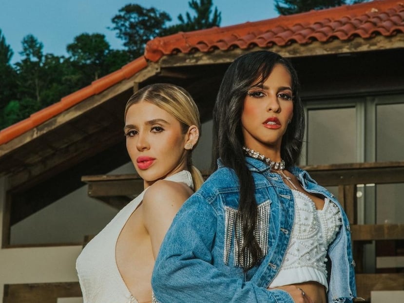 A la izquierda, Emma Coronel, esposa de Joaquín "El Chapo" Guzmán, junto a la cantante puertorriqueña Mariel la Abogada.