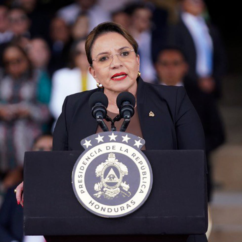 Presidenta de Honduras, Xiomara Castro, en Tegucigalpa (Honduras).