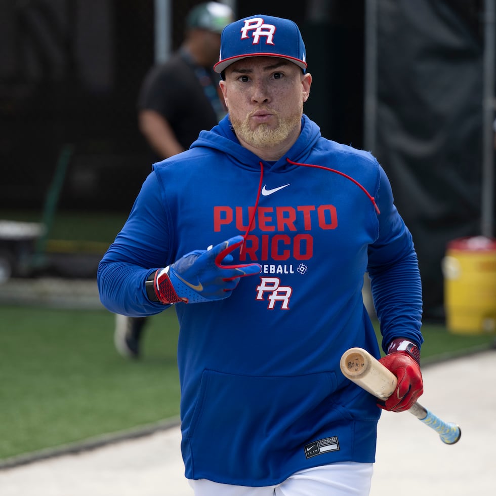 Christian Vázquez está en su segundo Clásico Mundial de Béisbol por Puerto Rico.