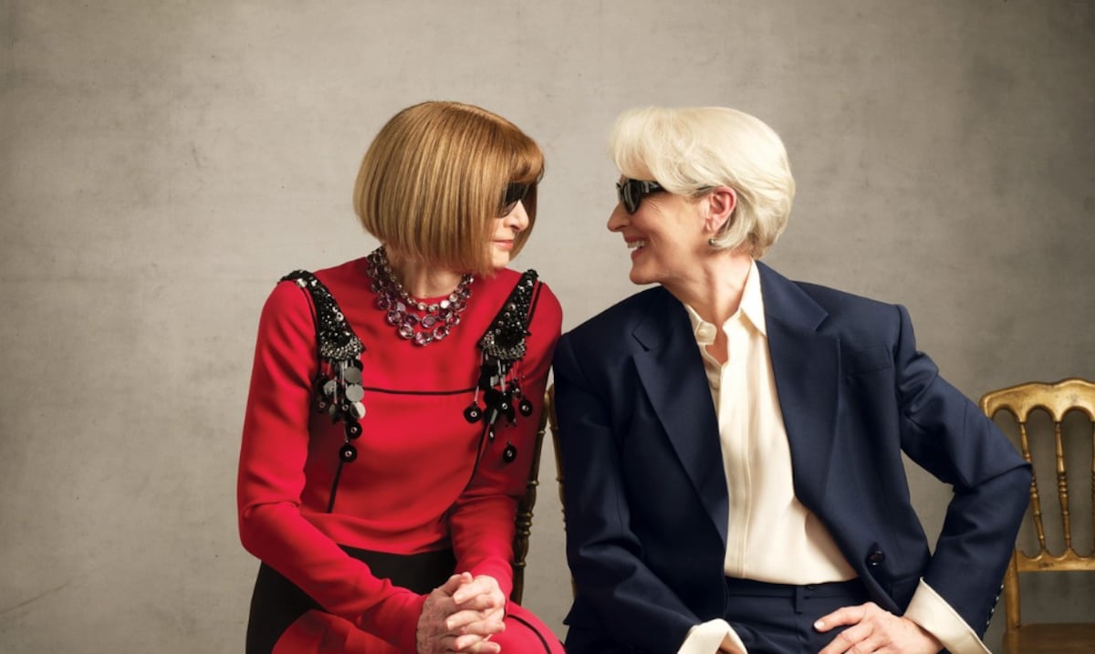 Junte icónico: Meryl Streep y Anna Wintour en la portada de Vogue