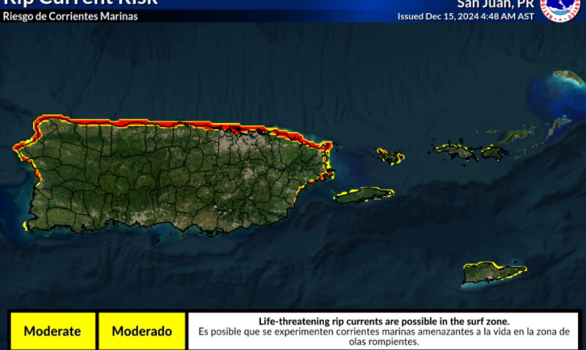 Pr 239 Mapa Marejada traerá riesgo alto de corrientes marinas para las playas del ...