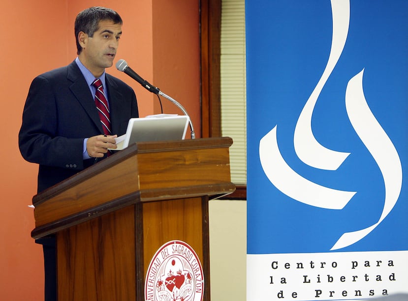 Luis A. Ferré Rangel durante una actividad del Centro para la Libertad de Prensa en Puerto Rico en la Universidad del Sagrado Corazón, en Santurce, en septiembre de 2007.