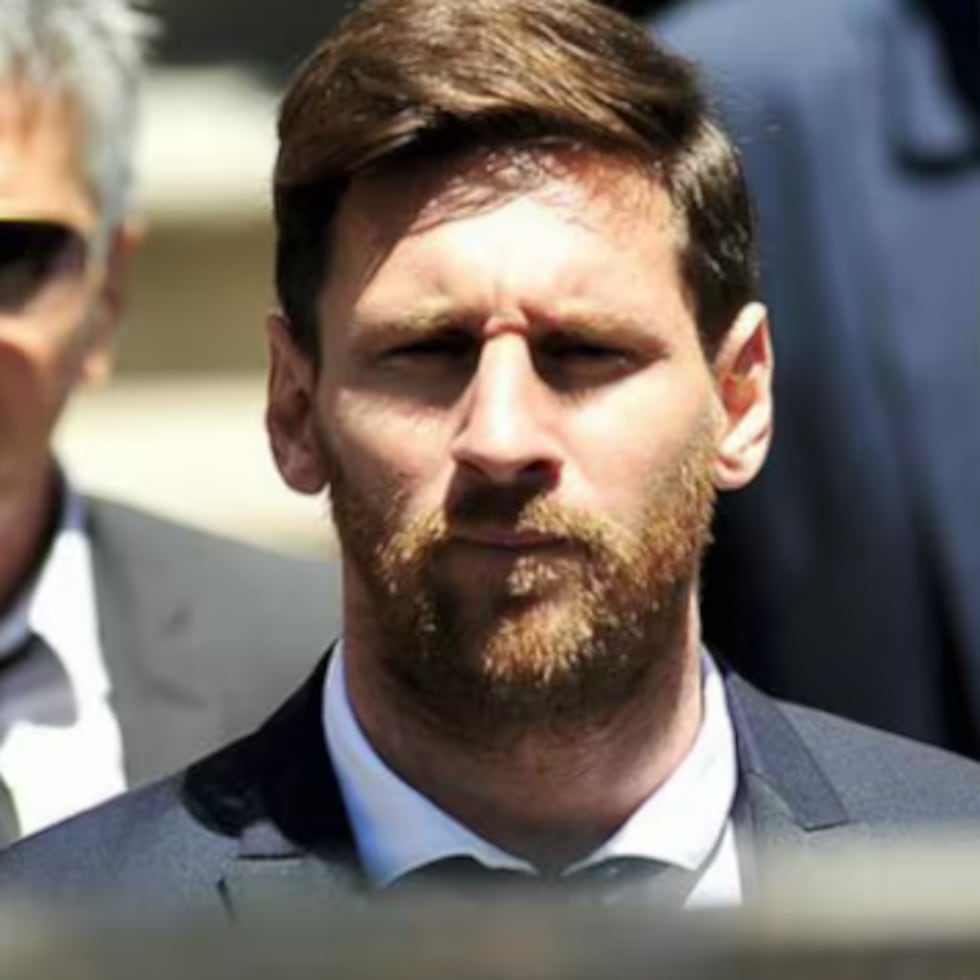 Una imagen de archivo de La Nación/Argentina de Lionel Messi junto a su padre.