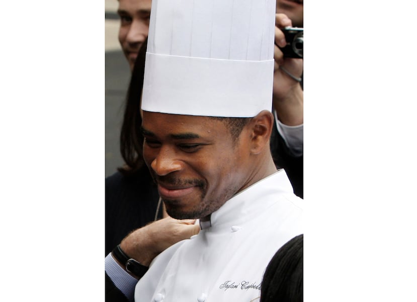 El chef Tafari Campbell en una imagen del 2008 en la Casa Blanca.