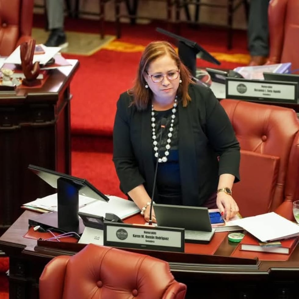 La senadora Karen Román Rodríguez, autora de la medida.
