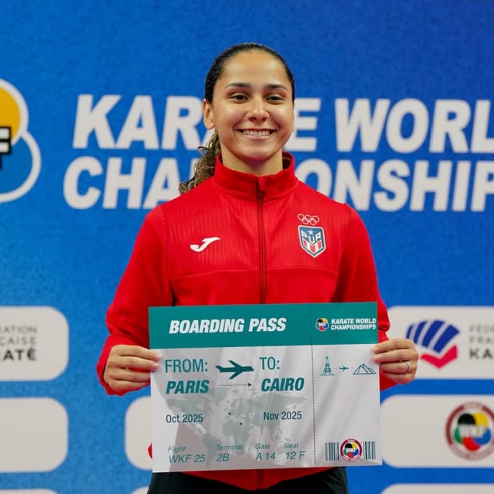 La karateca puertorriqueña Janessa aseguró que su próximo objetivo será prepararse para subir al podio en El Cairo.