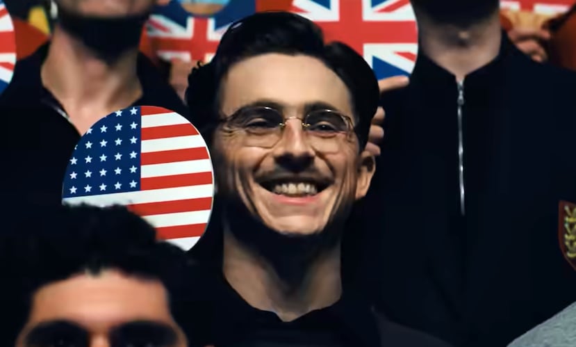 El actor estadounidense Timothée Chalamet es el protagonista de la película "Marty Supreme".