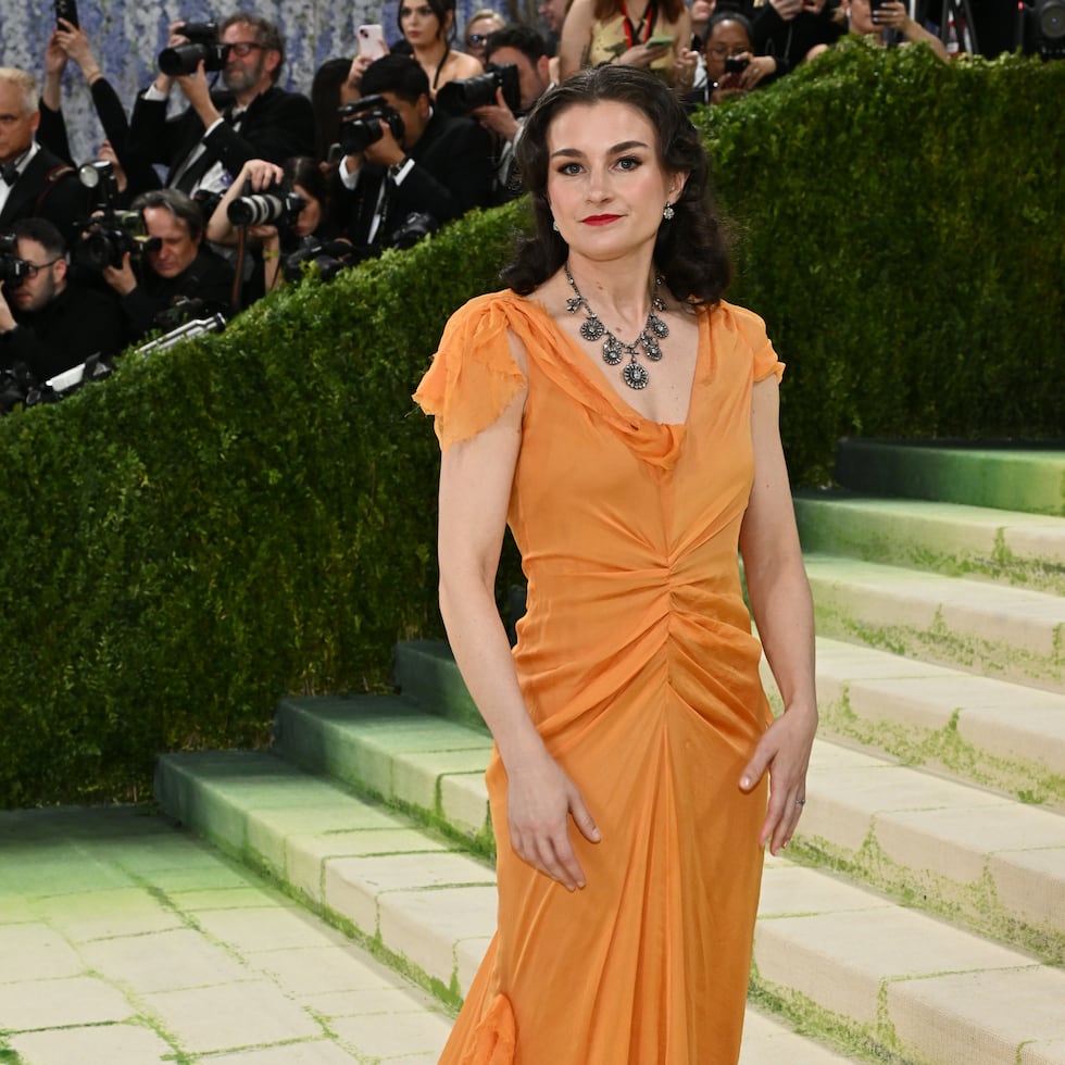 Chloe Malle wore a dress to the Met Gala inspired by the painting "Flaming June".