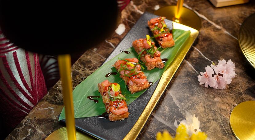 Crispy Rice Montadito del restaurante DRGN.