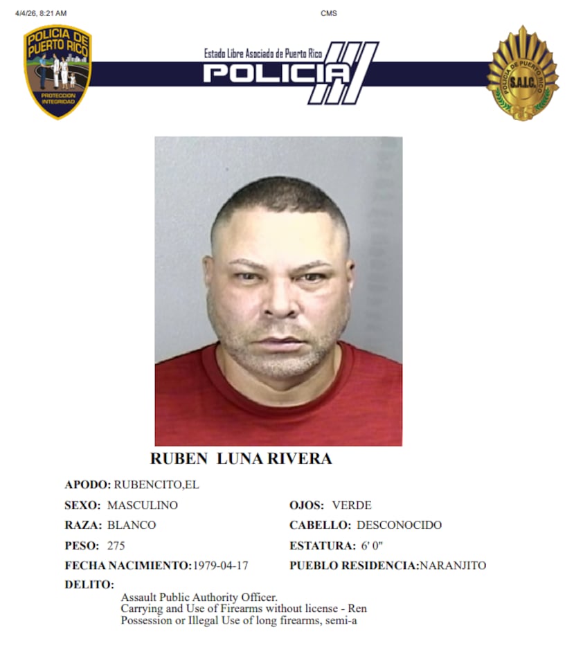 Rubén Luna Rivera, de 46 años y residente en Naranjito.