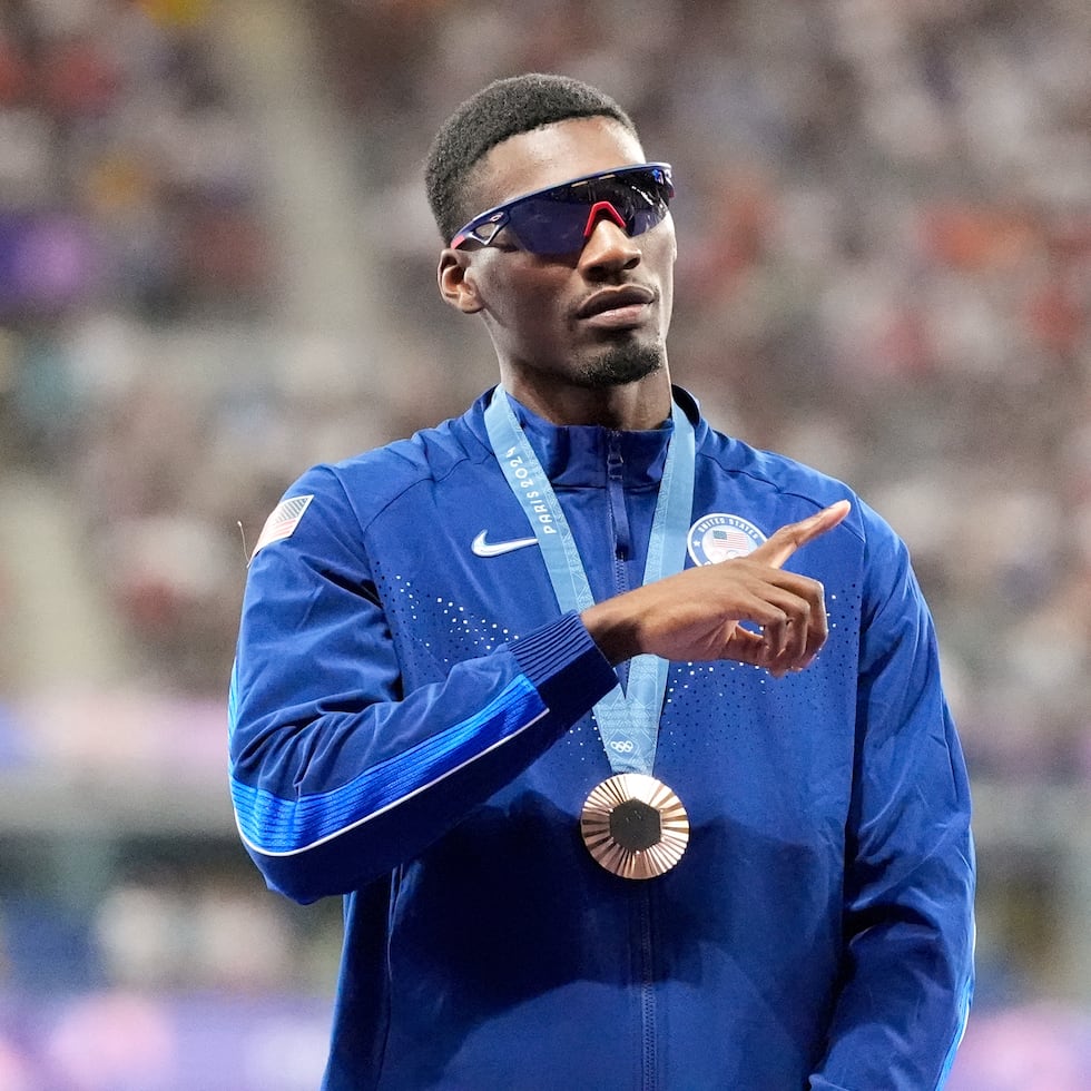 El velocista olímpico Fred Kerley es uno de los atletas que se ha inscrito para competir en los Enhanced Games.