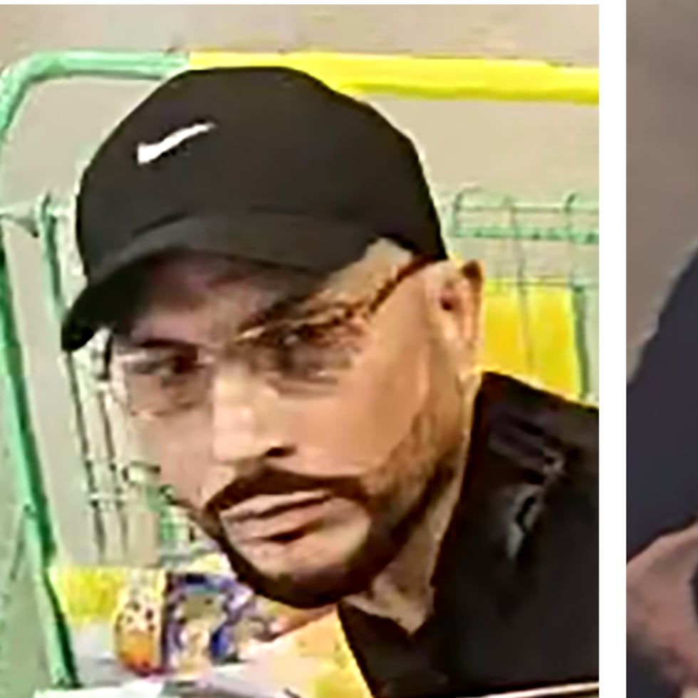 La Policía divulgó estas imágenes para solicitar ayuda ciudadana para dar con el paradero dos sospechosos de robar licores en un supermercado en Bayamón.