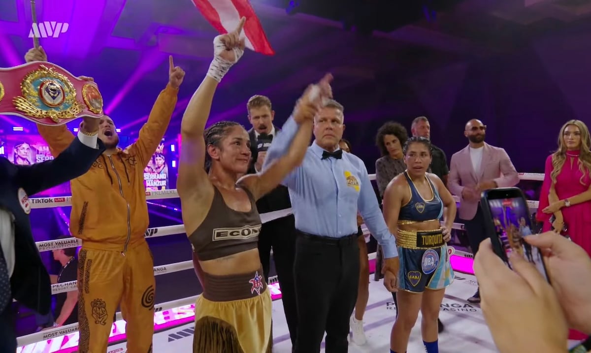 Amanda Serrano defiende sus títulos y alcanza 50 victorias al vencer a Manzur