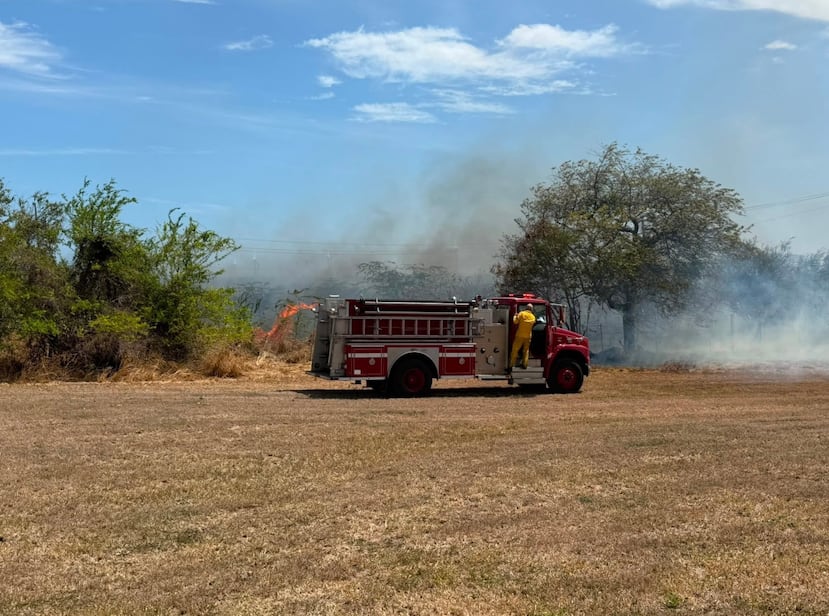 Así lucía el incendio.